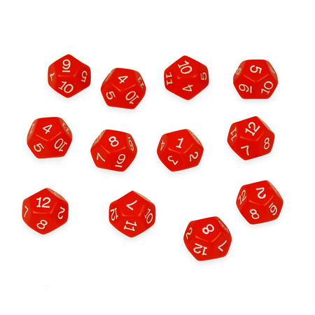 LEARNING ADVANTAGE 12-Sided Polyhedra Dice, PK36 7341